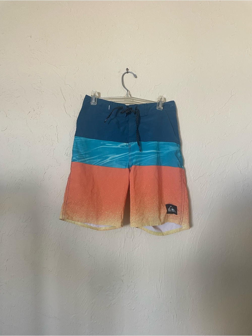 Quiksilver Men's Colorblock Swim Shorts - Navy/Teal/Orange
